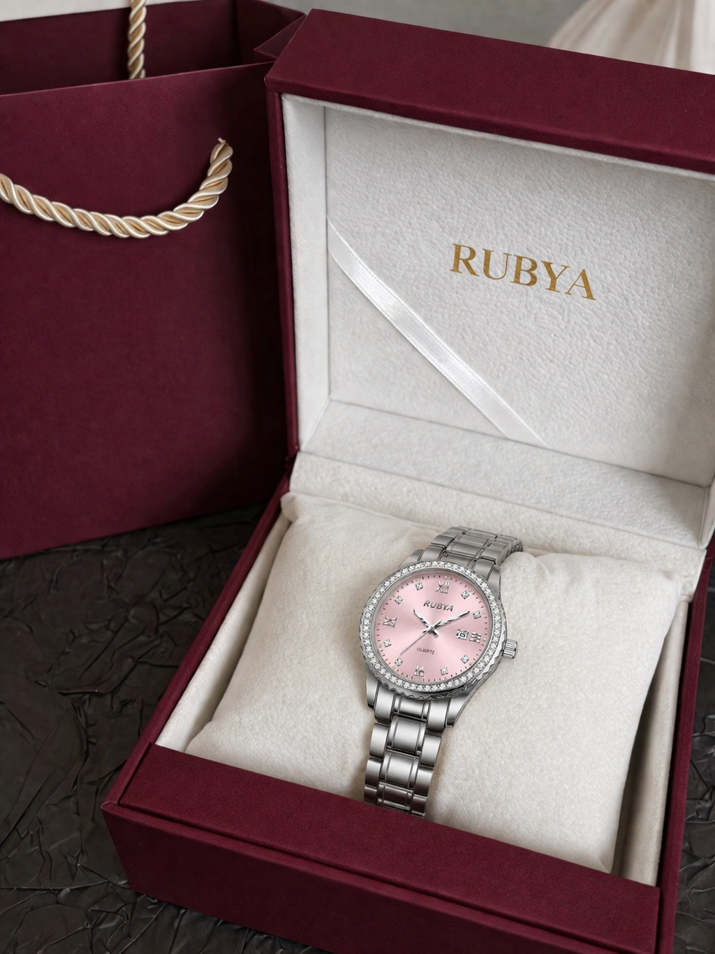 Montre Altis rose poudré