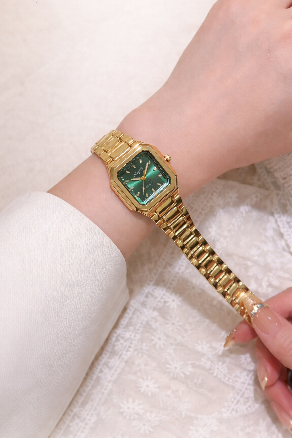 Montre Emerald Vert Précieux