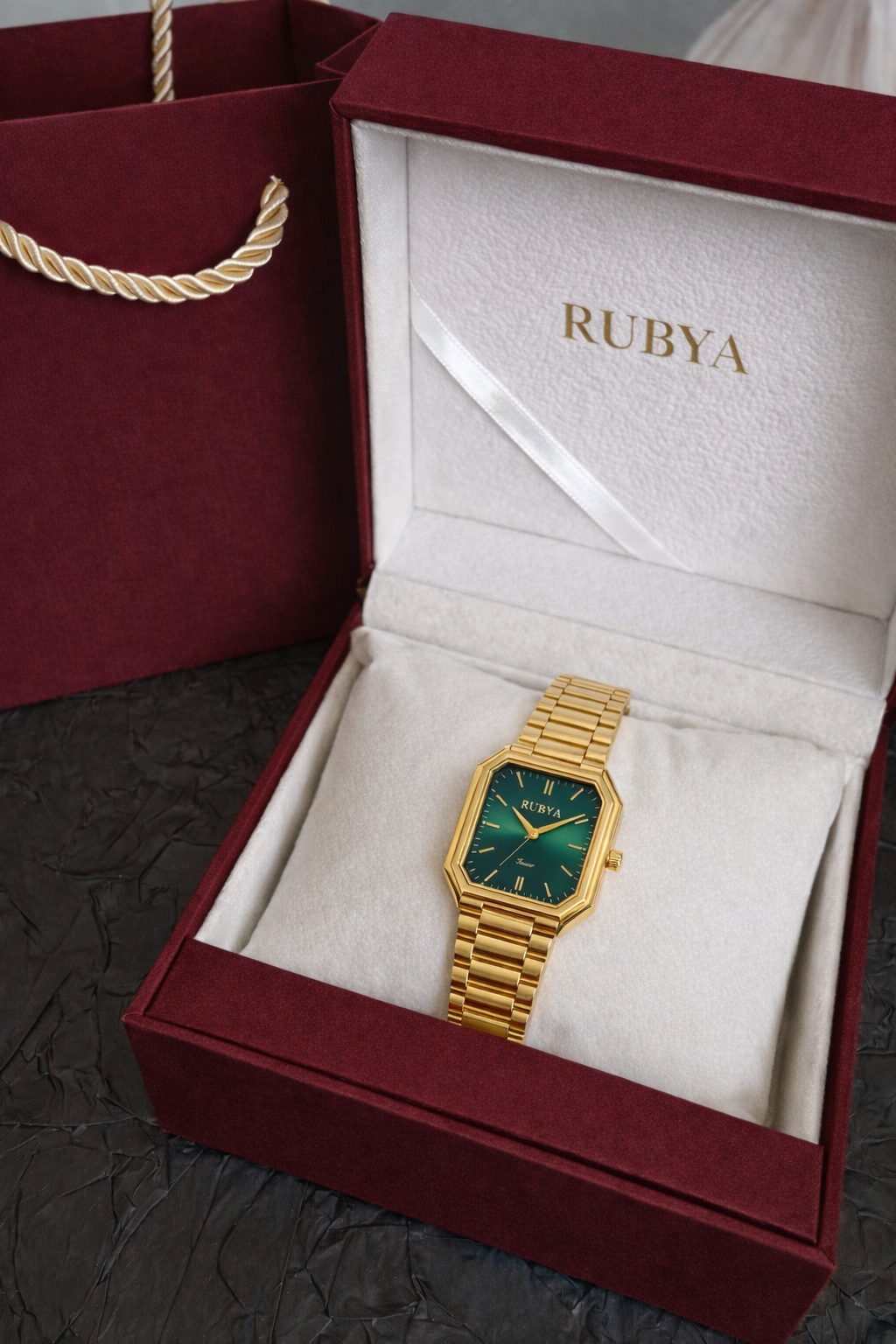 Montre Emerald Vert Précieux